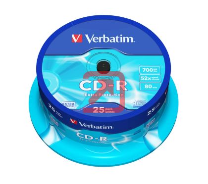 Медия Verbatim CD-R 700MB 52X EXTRA PROTECTION SURFACE (25 PACK)