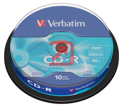Медия Verbatim CD-R 700MB 52X EXTRA PROTECTION SURFACE (10 PACK)