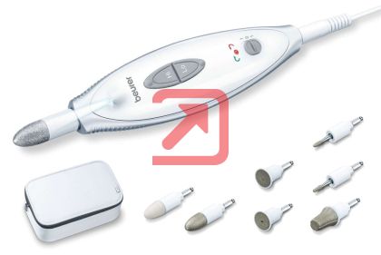 Комплект за маникюр/педикюр Beurer MP 41 Manicure/pedicure set, 7 attachments, 2 speed levels, LED light, storage case