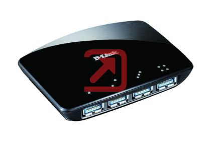 USB хъб D-Link 4-Port Superspeed USB 3.0 HUB