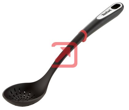 Лъжица Tefal K2060314, Ingenio, Straining spoon, Kitchen tool, Termoplastic, 40x11x3.8cm, With holes, Up to 230°C, Dishwasher safe, black