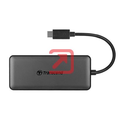 USB хъб Transcend 3-Port Hub, 1-Port PD, SD/MicroSD Reader, USB 3.1 Gen 2, Type C