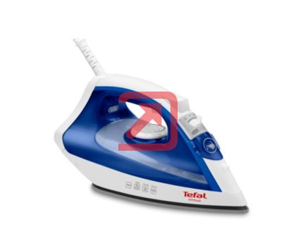 Ютия Tefal FV1711E0, Virtuo white & velvet blue,1800W - 0-24g/min - shot 80g/min - PTFE soleplate - water tank 200 ml - cord length 1,9 m - anti drip function