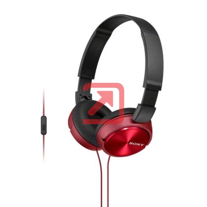 Слушалки Sony Headset MDR-ZX310AP red