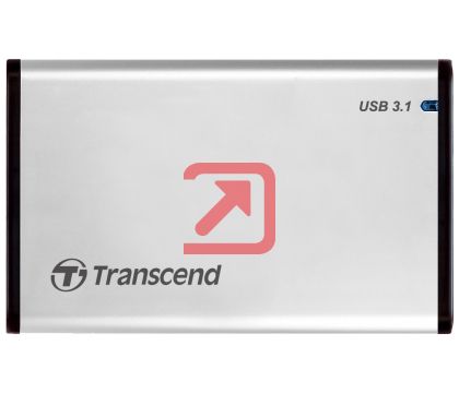 Кутия за твърд диск Transcend 0GB StoreJet 2.5" (SATA), USB 3.1, Aluminum housing
