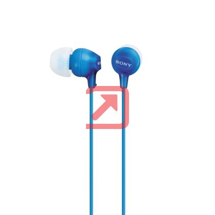 Слушалки Sony Headset MDR-EX15LP blue