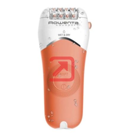 Епилатор Rowenta EP4920F0, Wet & Dry Aquasoft, 3 in 1 epilator/ shaver/ trimmer, advanced epilation technology, 24 hygenic stainless steel tweezers & 0.8mm tweezers opening, hair guiding system, 31mm head, soft touch body, removable head, cordless use, 40
