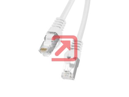 Кабел Lanberg patch cord CAT.6 FTP 3m, white