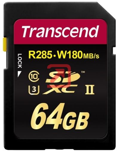 Памет Transcend 64GB SDXC Class3 UHS-II Card