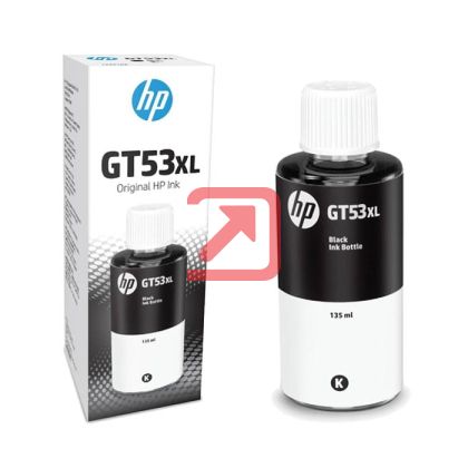 Консуматив HP GT53 135ml Black Original Ink Bottle