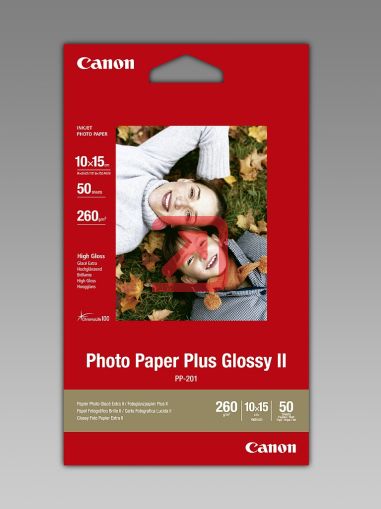 Хартия Canon Plus Glossy II PP-201, 10x15 cm, 50 sheets