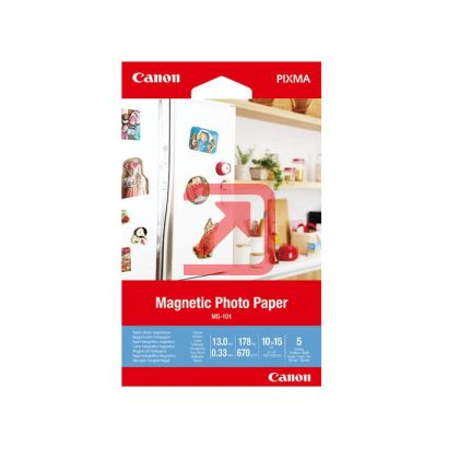 Хартия Canon Magnetic Photo Paper MG-101, 10x15 cm, 5 sheets