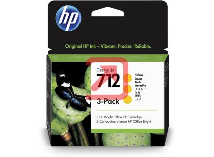 Консуматив HP 712 Yellow Ink Cartridge 3-Pack