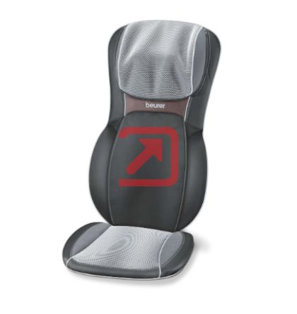 Масажор Beurer MG 295 HD 3D Shiatsu seat cover black, 3D back massage, 2 rotating Shiatsu neck massage, Movement along the spine, 3 individually selectable massage areas, 2 speed settings, Leather-effect surface washable PU, Washable mesh cover for neck (
