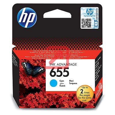 Консуматив HP 655 Cyan Ink Cartridge