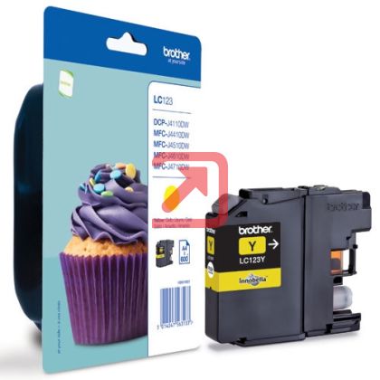 Консуматив Brother LC-123 Yellow Ink Cartridge for MFC-J4510DW