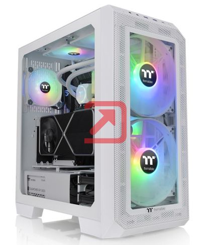 Кутия за компютър Thermaltake View 300 MX Snow