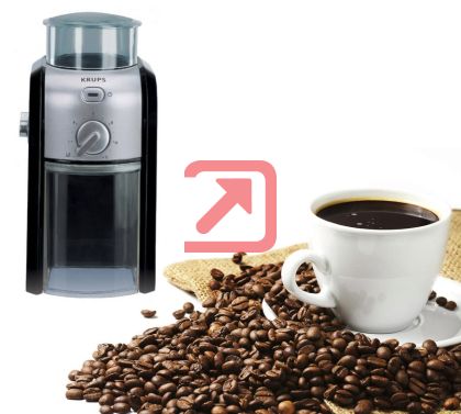 Кафемелачка Krups GVX242, Coffee Grinder Pro Edition black/chrome