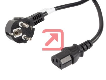 Кабел Lanberg CEE 7/7 -> IEC 320 C13 power cord 10m VDE, black