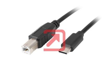 Кабел Lanberg USB-C (M) -> USB-B (M) 2.0 ferrite cable 3m, black