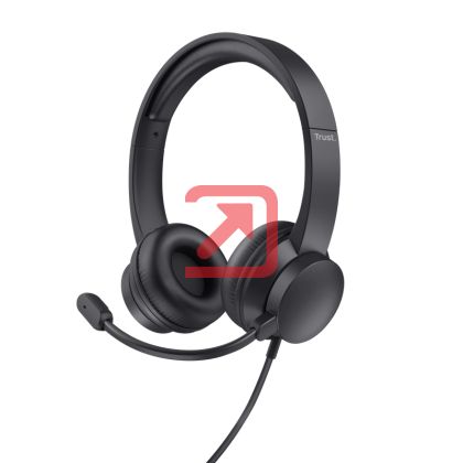 Слушалки TRUST Ayda USB PC Headset