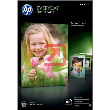 Хартия HP Everyday Glossy Photo Paper-100 sht/10 x 15 cm