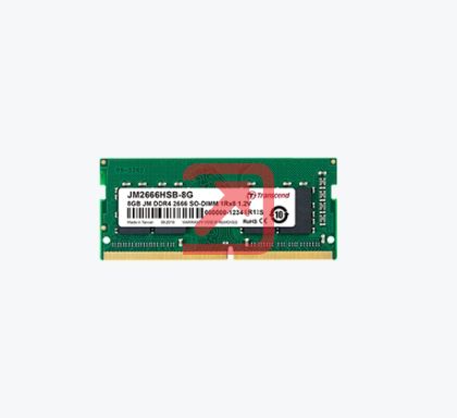 Памет Transcend 8GB 260pin SO-DIMM DDR4 2666 1Rx8 1Gx8 CL19 1.2V