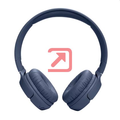 Слушалки JBL T520BT BLU HEADPHONES