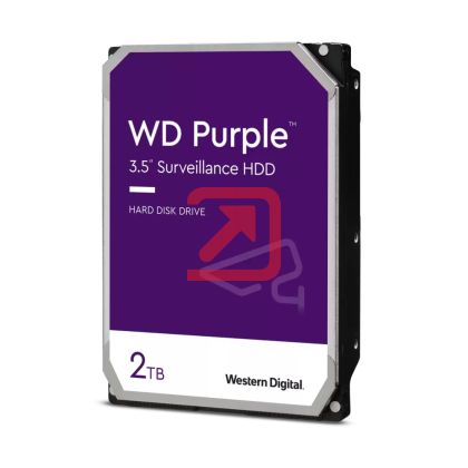 Твърд диск Western Digital Purple 2TB ( 3.5'', 64MB, 5400 RPM, SATA 6Gb/s )