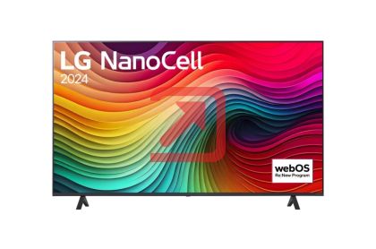 Телевизор LG 65NANO81T3A, 65" 4K HDR Smart Nano Cell TV, 3840x2160, DVB-T2/C/S2, AI Alpha 5 Gen7, HDR 10 PRO, webOS 24, ThinQ AI, WiFi, Clear Voice, AI Upscaling, Bluetooth, Hdmi, CI, LAN, AirPlay2, SPDIF, 2 Pole stand, Silver