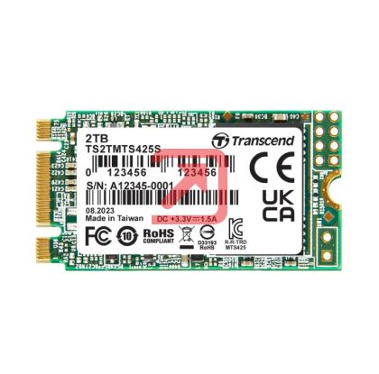 Твърд диск Transcend 2TB, M.2 2242 SSD, SATA3 B+M Key, TLC