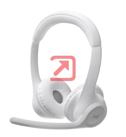 Слушалки Logitech Zone 300 - OFF-WHITE - EMEA28-935