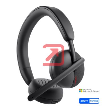 Слушалки Dell Wireless Headset WL3024 + Dell Wireless Headset Ear Cushions - HE424
