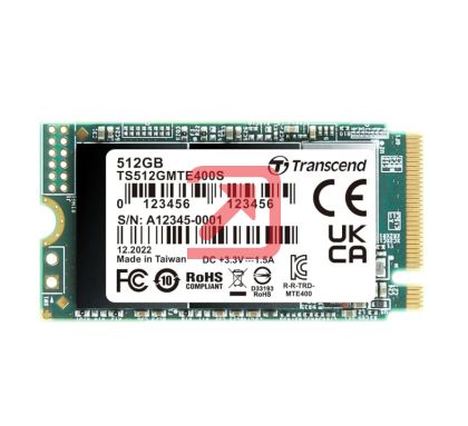 Твърд диск Transcend 512GB, M.2 2242, PCIe Gen3x4, NVMe, 3D TLC, DRAM-less