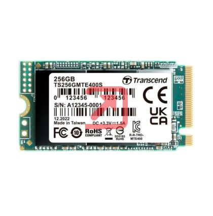 Твърд диск Transcend 256GB, M.2 2242, PCIe Gen3x4, NVMe, 3D TLC, DRAM-less