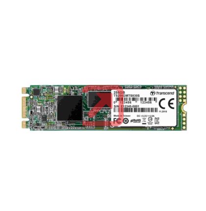 Твърд диск Transcend 256GB, M.2 2280 SSD, SATA3 B+M Key, TLC