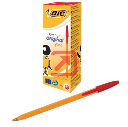 Химикалка Bic Orange Fine 0.3 mm Червена