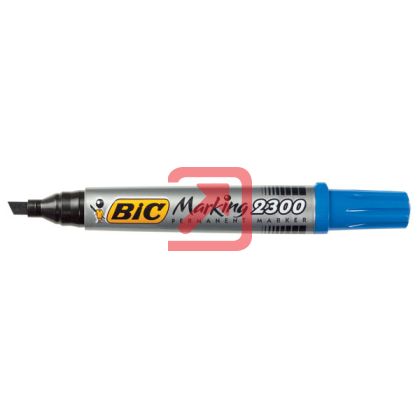 Перманентен маркер Bic 2300 Скосен връх 3.1-5.3 mm Син