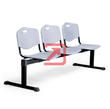 Пейка Iso Black Plastic Тройка, Пластмаса, Светлосива