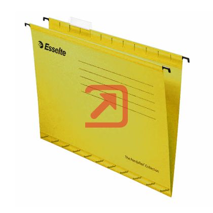 Папка за картотека Esselte Pendaflex V-образна, картон Жълта