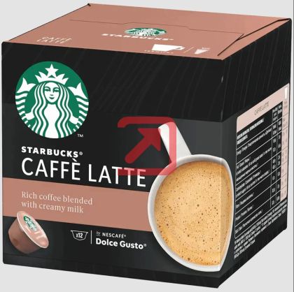 Кафе капсула Starbucks Caffe Latte 12 бр., съвместими с Dolce Gusto