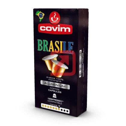 Кафе капсула Covim Alluminium Brasilie10 бр., съвместими с Nespresso