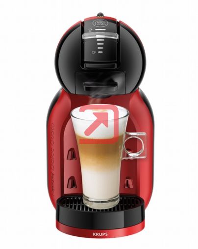 Кафемашина KRUPS® NESCAFE® Dolce Gusto Mini Me Червено и черно