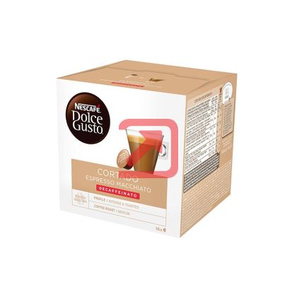 Кафе капсула NESCAFE Dolce Gusto Cortado Espresso Macchiato Decaffeinato 16 бр.