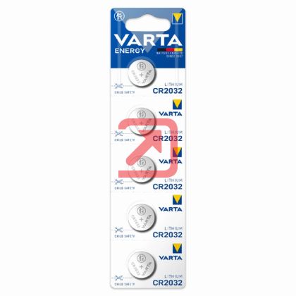 Батерия Varta Electronics Lithium CR2032 Литиева, 3V, 5 бр.