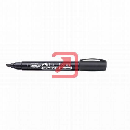 Перманентен маркер Faber-Castell Multimark Winner 54 Скосен връх 1.6-2.3-4.9 mm Черен