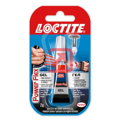 Лепило Loctite Super Bond Power Flex Gel Моментно 2 g в блистер