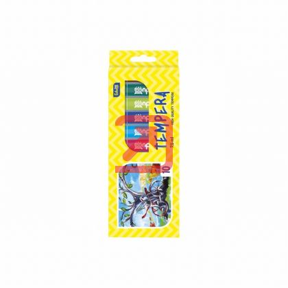 Темперни бои Educa В туба, 10 цвята, 10x7.5 ml