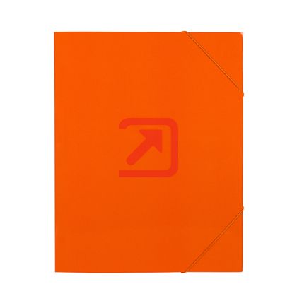 Папка с три капака и ластик Standard Картон, А4 Оранжева