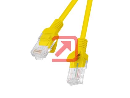 Кабел Lanberg patch cord CAT.6 5m, yellow